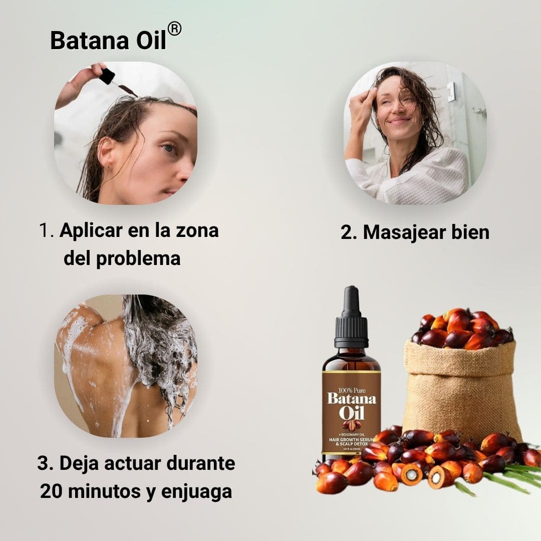 Aceite de batana para el crecimiento del cabello, pestañas, cejas y barba