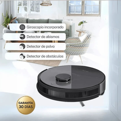 Robot de Limpieza Inteligente 3 en 1 (Barre, Aspira y Trapea)
