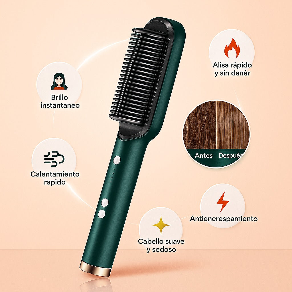 Cepillo Alisador de Alto Rendimiento (3 temperaturas)