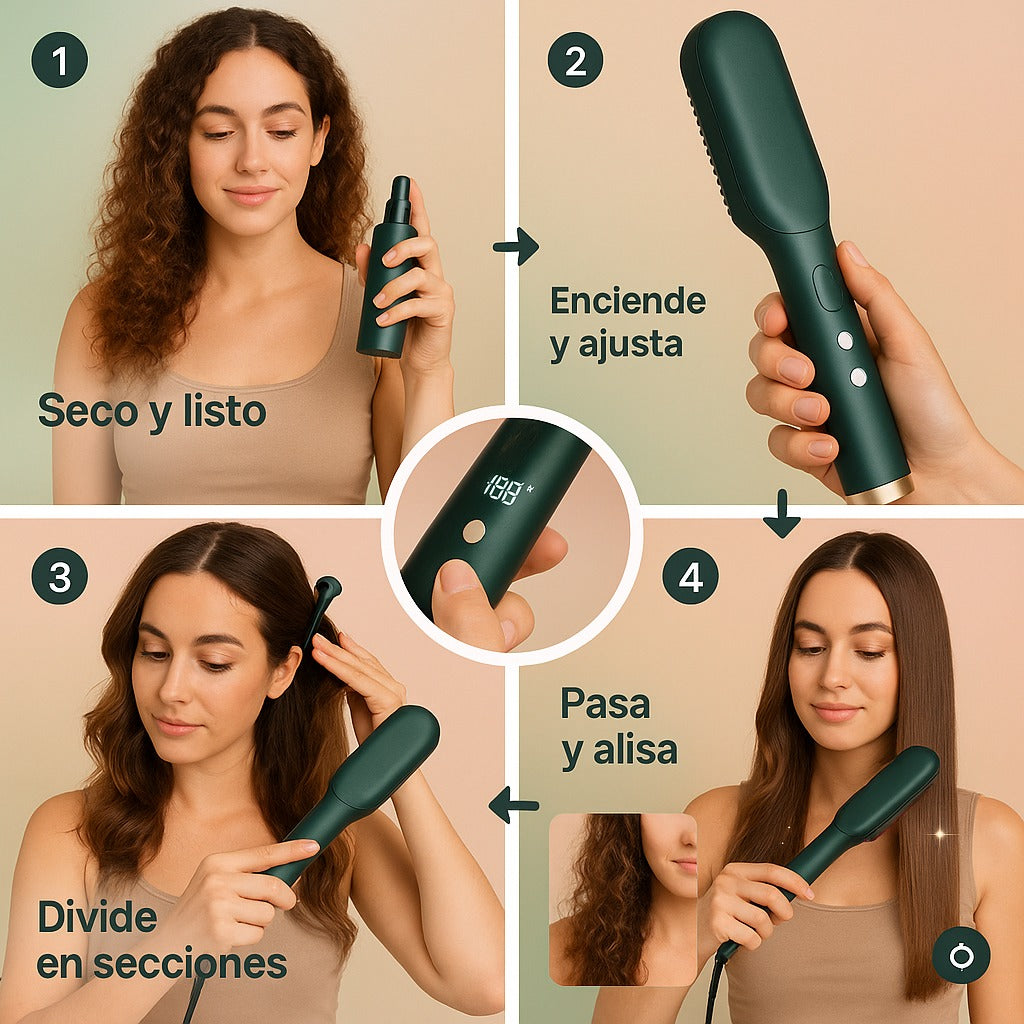 Cepillo Alisador de Alto Rendimiento (3 temperaturas)