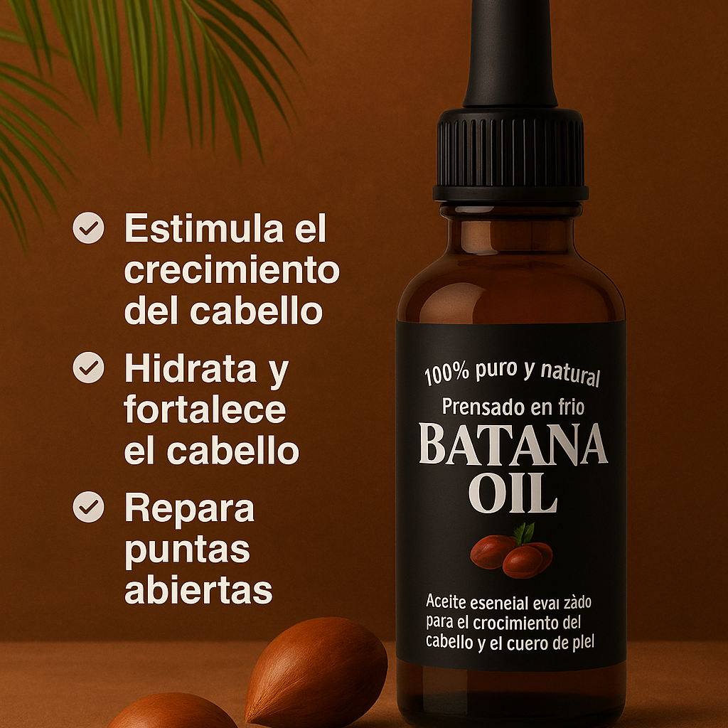 Aceite de batana para el crecimiento del cabello, pestañas, cejas y barba